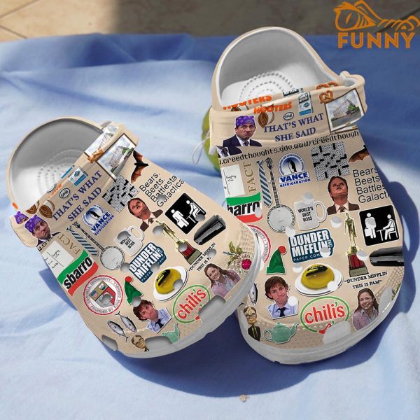 Dunder Mifflin Crocband 3D Crocs