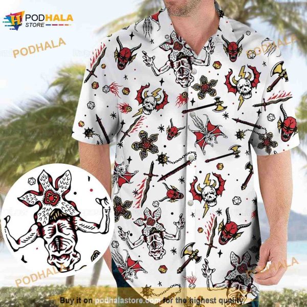 Dungeons And Dragons Hawaiian Shirt, Dnd Shirt, Stranger Shirt
