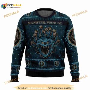 Dungeons & Dragons Monster Manual Ugly Christmas Sweater