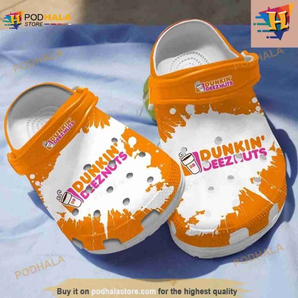 Dunkin Deez Nuts Classic Crocs Clog Shoes