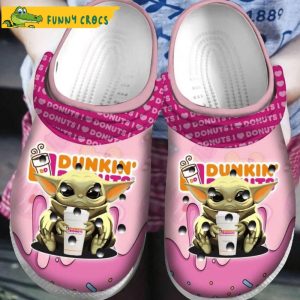 Dunkin Donuts Baby Yoda Crocband 3D Crocs