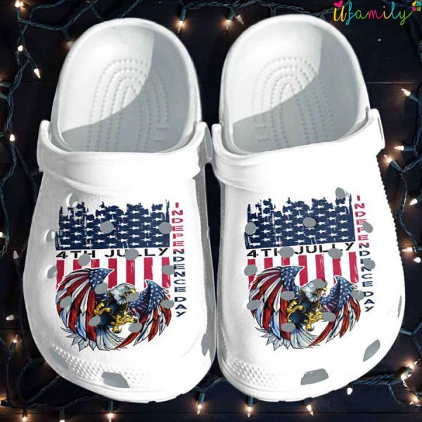 Eagle Usa 4Th July Independence Day Crocband 3D Crocs