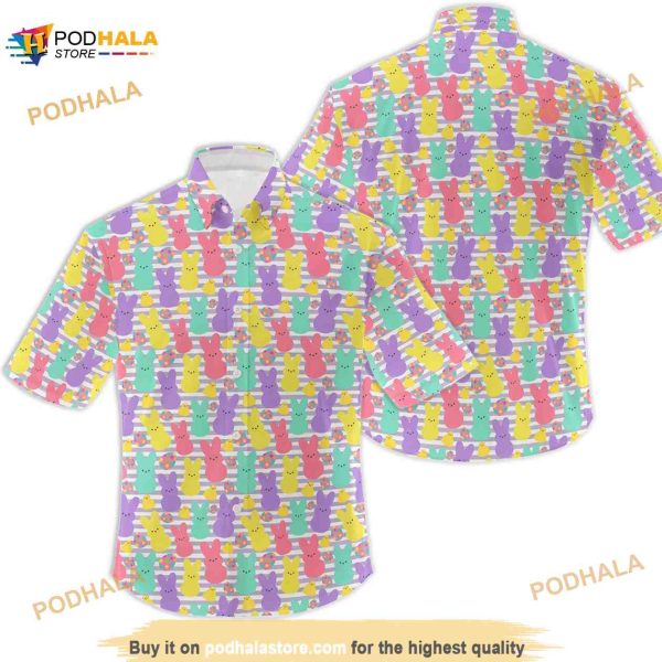 Easter Bunny Printed Hawaiian Shirt