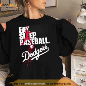 Eat Sleep Baseball Dodgers 2023 Shirt 2