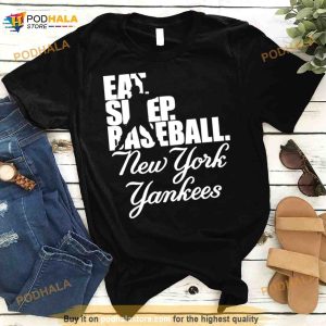 Eat Sleep Baseball New York Yankees 2023 Shirt 2