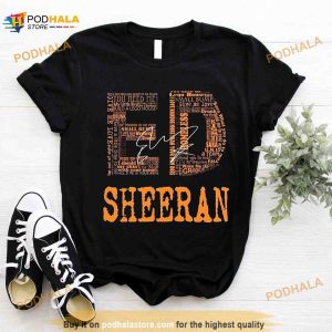 Ed Sheeran Signature Shirt, Mathematics Tour Shirt, Country Music Fan Gift