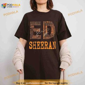 Ed Sheeran Signature Shirt Mathematics Tour Shirt Country Music Fan Gift 2