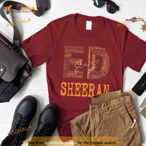 Ed Sheeran Signature Shirt Mathematics Tour Shirt Country Music Fan Gift 3