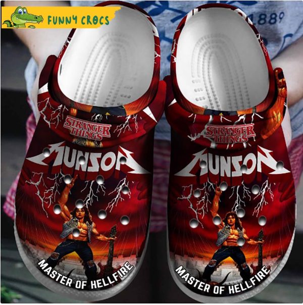 Eddie Munson The Master Of Hellfire Stranger Things Crocband 3D Crocs