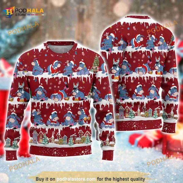 Eeyore Cute Eeyore Disney 3D Funny Ugly Sweater