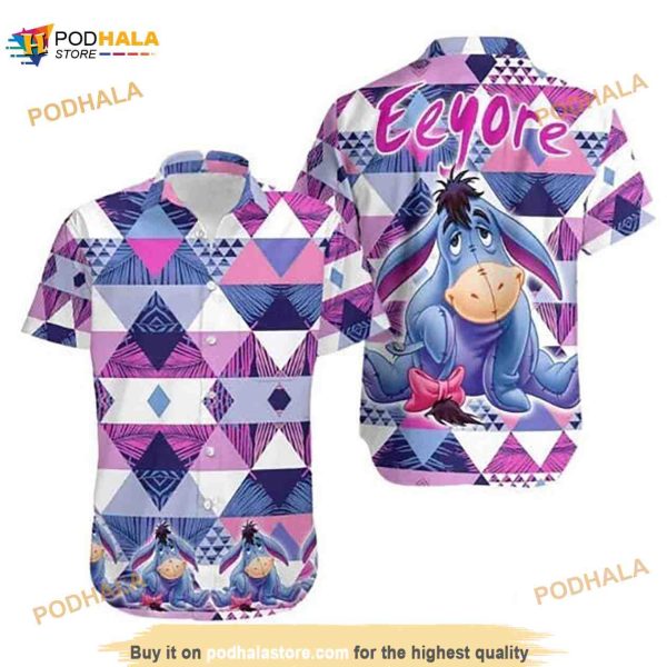 Eeyore Hawaiian Shirt, Eeyore Summer Hawaiian Shirt, Winnie The Pooh Fan Gifts