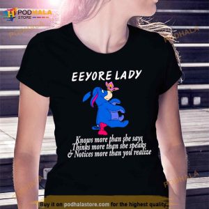 Eeyore Lady Knows More Than She Says Shirt 2