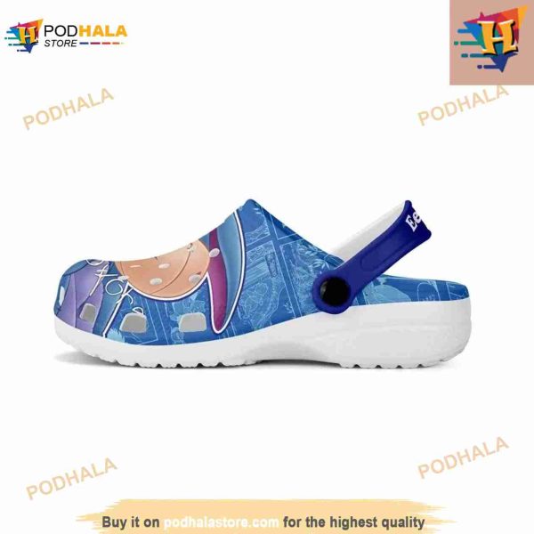 Eeyore Shy Donkey Blue Pattern Graphic Cartoon Crocs Clog Shoes