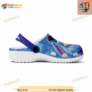 Eeyore Shy Donkey Blue Pattern Graphic Cartoon Crocs Clog Shoes 3
