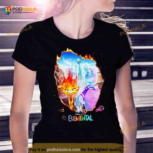 Elemental Movie By Disney And Pixar Movie T Shirt