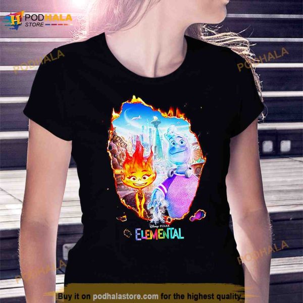 Elemental Movie By Disney And Pixar Movie T Shirt