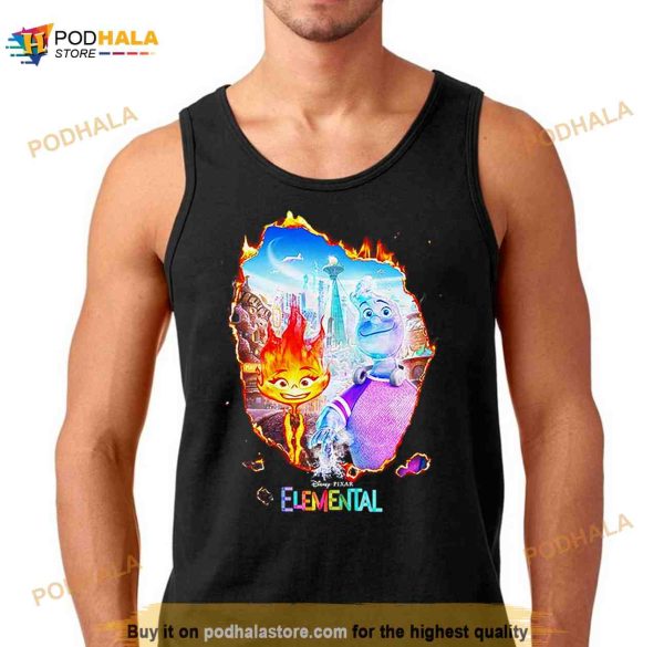 Elemental Movie By Disney And Pixar Movie T Shirt