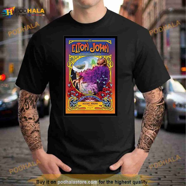 Elton John Accor Arena FR June 21 27 & 28 2023 Poster Shirt