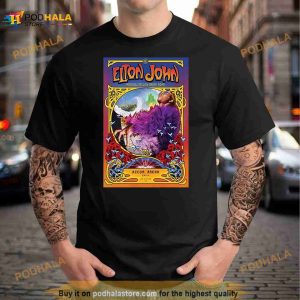 Elton John Farewell Tour Tshirt, Yellow Brick Road - High-Quality