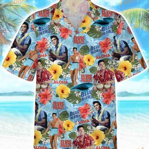 Elvis Presley Aloha Hawaiian Shirt Elvis Hawaii Shirt Summer Tropical Button Shirt 2