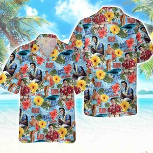 Elvis Presley Aloha Hawaiian Shirt, Elvis Hawaiian Shirt, Aloha Vibes Beach Shirt