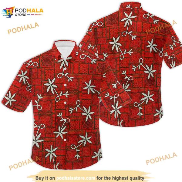 Elvis Presley Blue Red Color Hawaiian Shirt, Aloha Beach Shirt