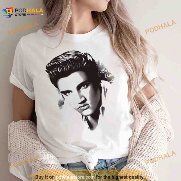 Elvis Presley King Of Rock And Roll Music The Stare T Shirt