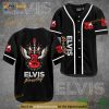Elvis Presley Red Guitar Black 3D Baseball Jersey Shirt
