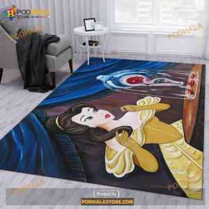 Enchanted Rose Area Rug For Christmas Bedroom Rug Home Decor Floor Decor