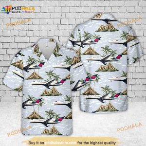 Endeavor Air Bombardier Crj-200 Hawaiian Shirt, Summer Beach Shirt