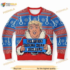 Epstien Didn't Kill Himself Christmas 3D Sweater