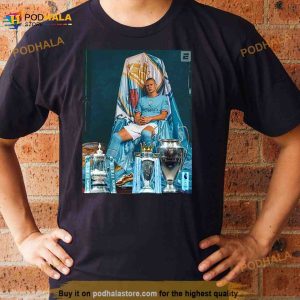 Erling Haaland For Man City Uef! Champions League 2023 Winner Shirt 2