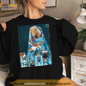 Erling Haaland For Man City Uef! Champions League 2023 Winner Shirt 3