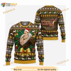 Escanor Escanor Christmas 3D Ugly Sweater, Funny Anime Christmas Fan Gift