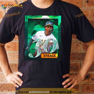 Esteury Ruiz Oakland Athletics 30 Steals Shirt