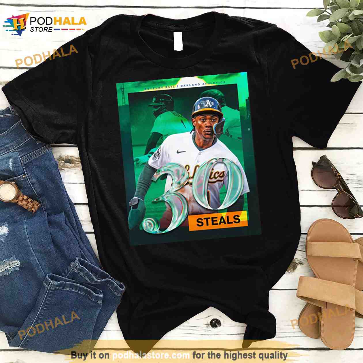 Esteury Ruiz Oakland Athletics 30 Steals Shirt, hoodie, sweater