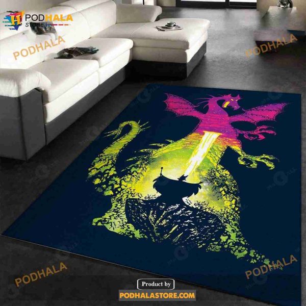 Evil Witch Area Rug Carpet Gift For Fans Home Decor Floor Decor