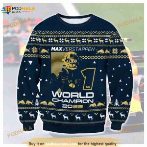 F1 World Champion 2023 Ugly F1 Max 3D Christmas Ugly Sweater