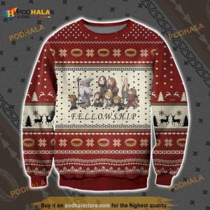 F.E.L.L.O.W.S.H.I.P Ugly Sweater Christmas, Funny Christmas Gift