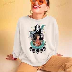 Faceless Spirited Away Anime Studio Ghibli Shirt