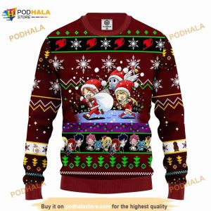 Fairy Tail Anime Ugly Knitted Christmas Sweater