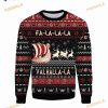 Falalala Valhalla Viking Ugly Christmas Sweater All Over Print, Funny Xmas Gift
