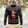Falalala Valhallala Viking Santa 3D Ugly Christmas Zip Hoodie 3D Sweater