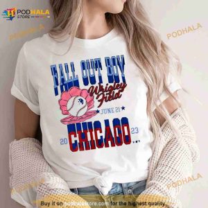 Fall Out Boy Wrigley Field Tour June 21 2023 Chicago T Shirt 2