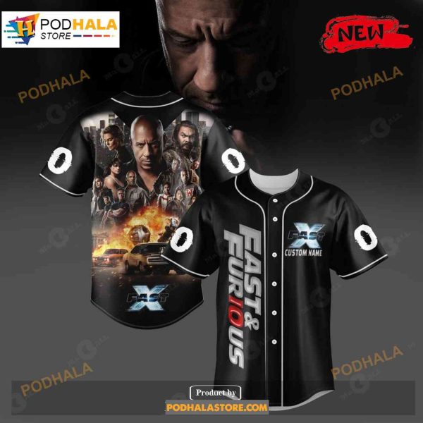 Fast And Furious X Baseball Jersey 2023 LIMITED EDITION