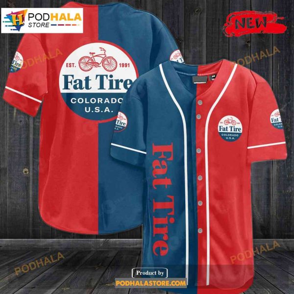 Fat Tire Beer Colorado U.S.A Baseball Jersey