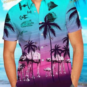 Father Day Star Wars Hawaiian Summer Shirt, Dadalorian Dad Shirt, Funny Star Wars Gift