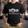 Fathor For Dark Colours Fathers Day Shirt