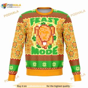 Feast Mode Dank Ugly Christmas Sweater, Funny Xmas Gifts