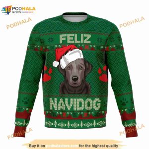 Feliz Navidog Labrador Unisex Ugly Christmas 3D Sweater